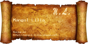 Mangol Lilla névjegykártya