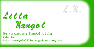 lilla mangol business card